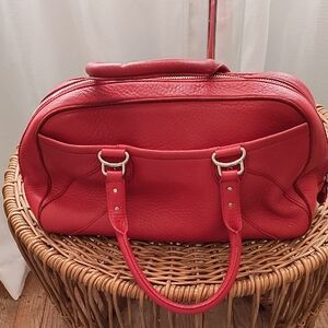 Cole Haan Vintage Elegant Red Leather Handbag